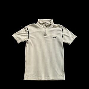 Men's Cream Polo Shirt with Embroidered Logo